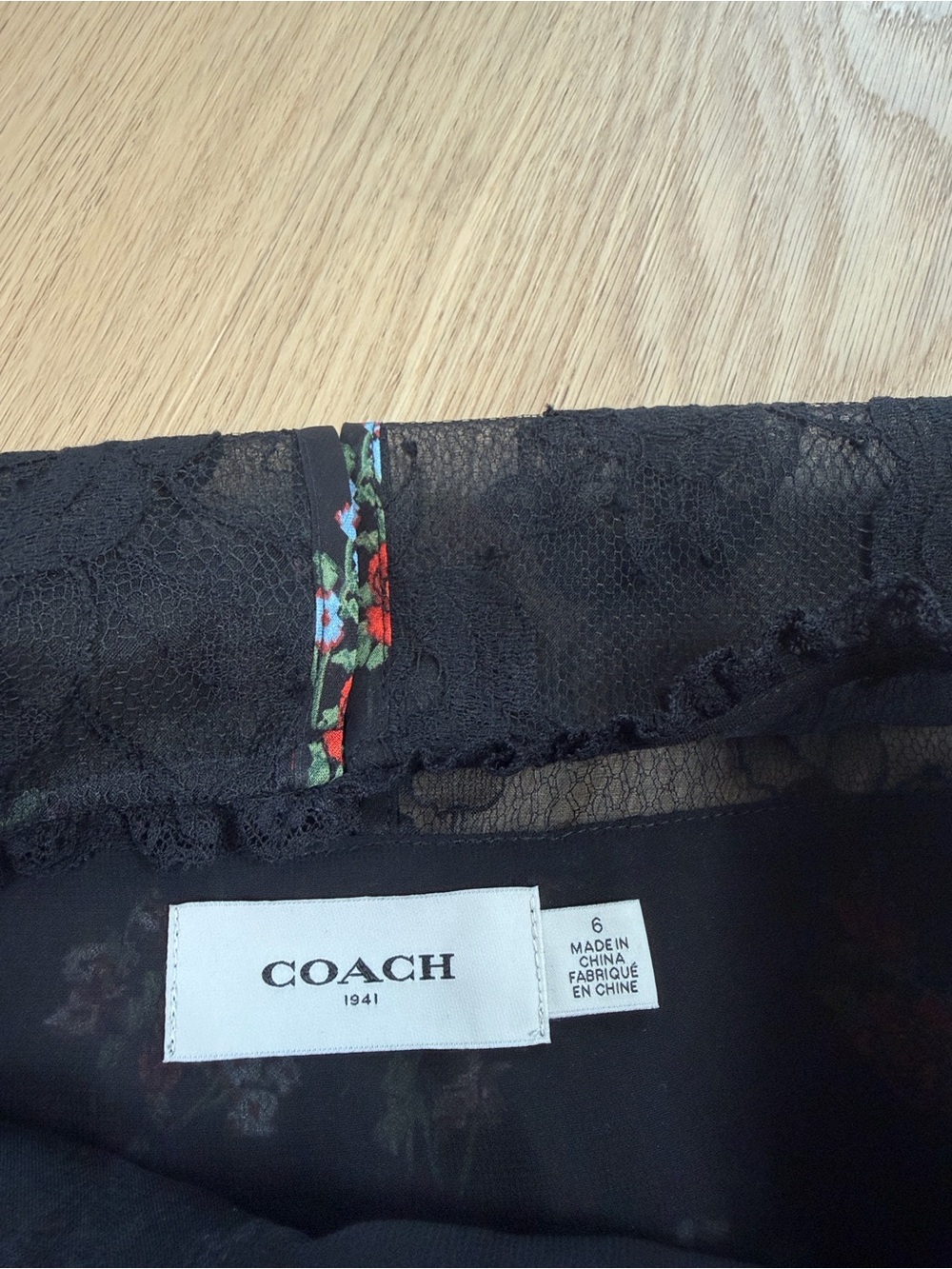Coach Silk Floral Blouse 6 - Picture 6 of 7